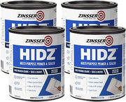 Zinsser HIDZ Multi-Purpose Primer-Sealer, White, Flat | Quart primer-sealer, White. Blocks stains & seals surfaces with superior adhesion for interior/exterior wood, drywall.