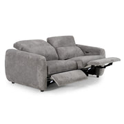 Brevig - Modern Grey Fabric Sofa w/ 2 Recliners by Limari Home – Fabric, Grey, Model LIM-83352