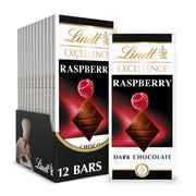 EXCELLENCE Raspberry Dark Chocolate Candy Bar by Lindt – 3.5 Ounce (Pack of 12), Pack of 12