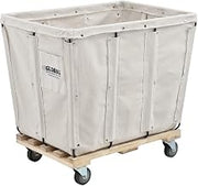 Global Industrial 12 Bushel, Canvas Basket Bulk Truck, 36"L x 26"W x 33.5"H