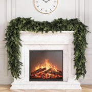 Stylisht Cedar Christmas Garland, 9FT, Green