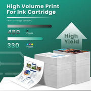 65XL Ink Cartridges for Envy 5055 DeskJet by GREENBOX – hp 65 xl black and color, Black, Tri-Color, Pack of 2, Model HP Envy 5055