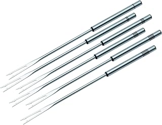 Kuhn Rikon Meat Fondue Forks, Stainless Steel, Silver, 6-Piece
