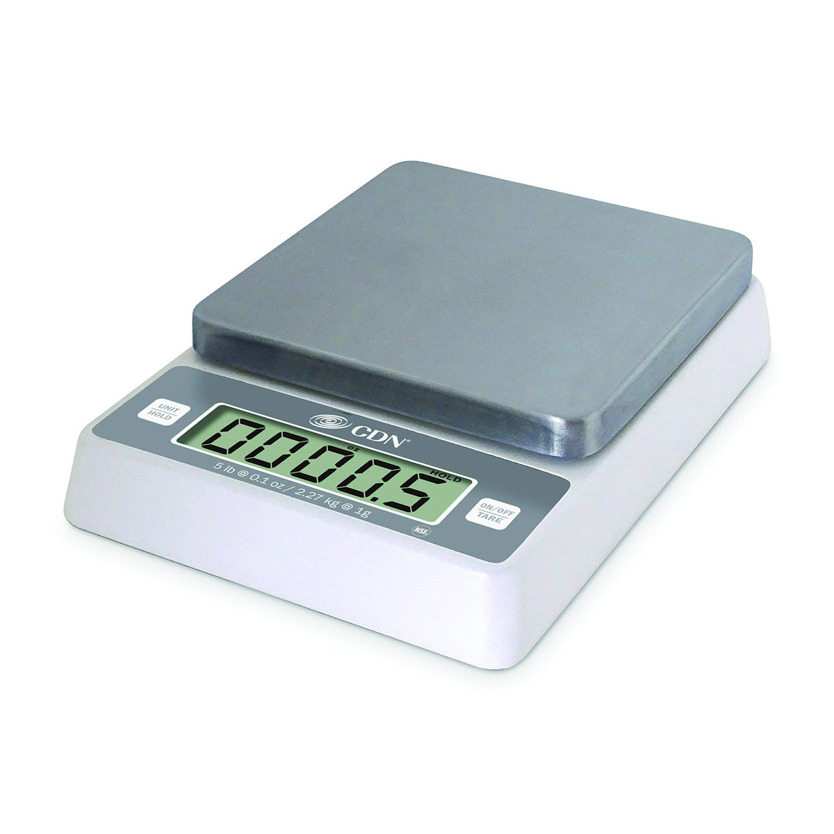 Pro Accurate Digital Portion Control Scale - 5 lb by CDN – Stainless Steel, Model SD0502