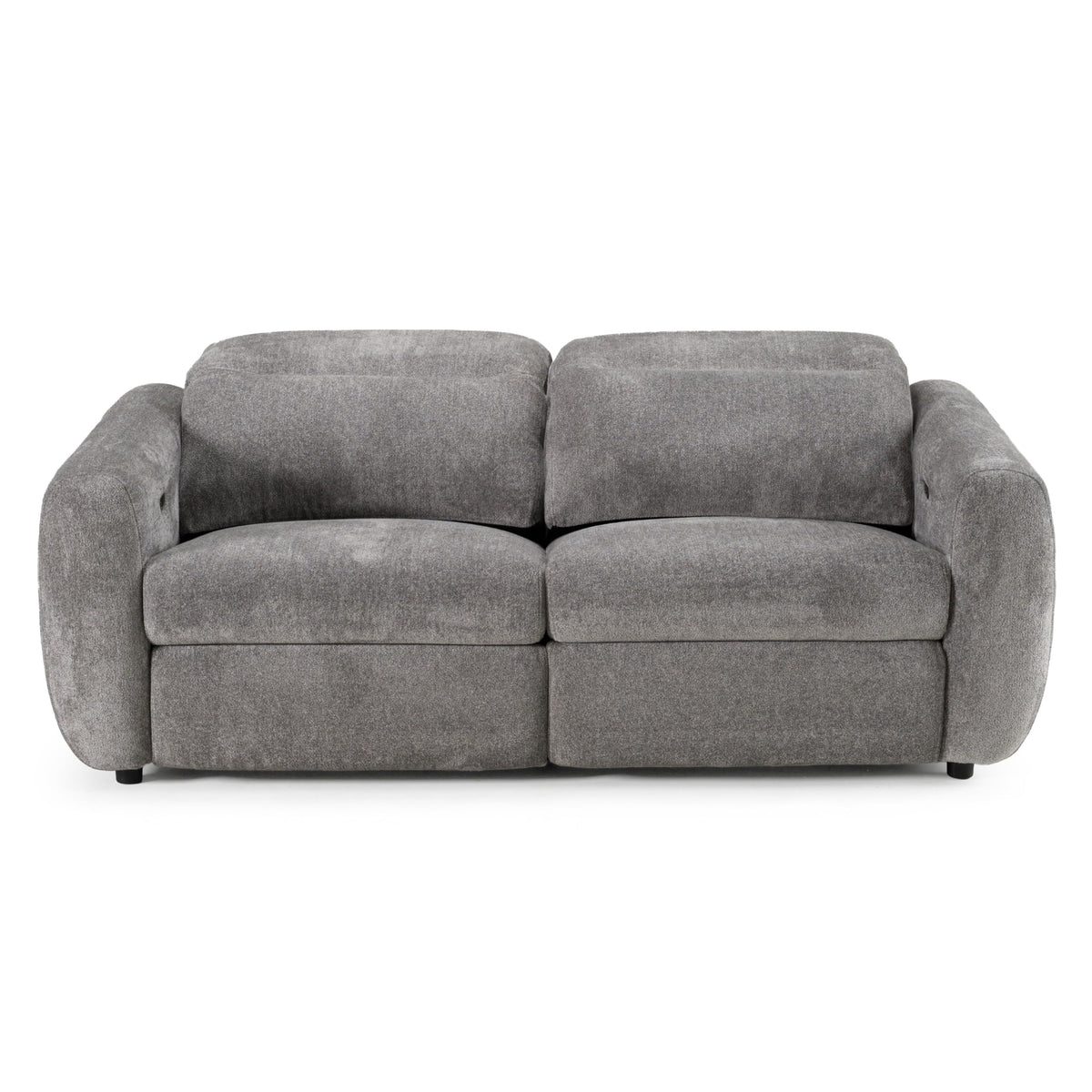 Brevig - Modern Grey Fabric Sofa w/ 2 Recliners by Limari Home – Fabric, Grey, Model LIM-83352