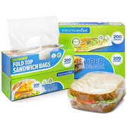 Stock Your Home 800 / One Size / Clear Food Storage Bags