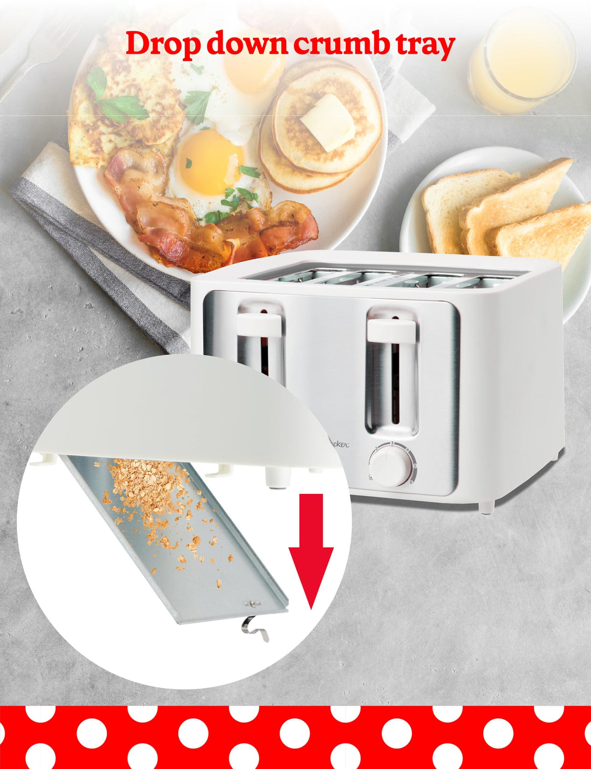 Betty Crocker White / 4-Slice / 1 Toasters