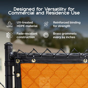 Privacy Screen Cover by FenceScreen – Knitted Polyethylene, Chocolate Brown, Model 200 Series