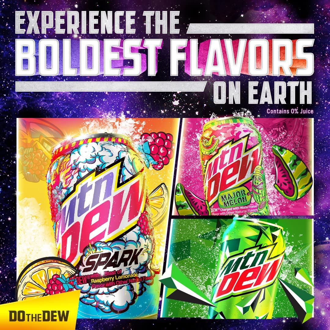 Soda | Mini Cans | 7.5 Fl Oz | 20-Count by Mountain Dew – 7.5 Fl Oz, Green, Pack of 20, Model fan-A-056