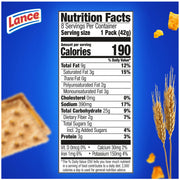 Made with Whole Grain Cheddar Cheese Sandwich Crackers by Lance – 1.5 Ounce (Pack of 8), Pack of 8