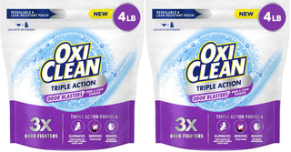 Triple Action Odor and Stain Remover Powder by OxiClean – 64 Ounce (Pack of 2), Pack of 2