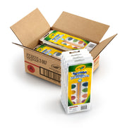 Washable Watercolor Paint Set by Crayola – 12 Count (Pack of 1), plastic, Blue,Green,Orange,Turquoise,White, Model 53-0555