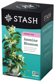 Premium Green Tea Jasmine Blossom - 18 Tea Bags by Stash – Pack of 2, Model 00018697