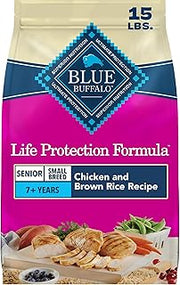 Blue Buffalo Life Protection Formula Chicken Small Senior Dog Food, 15 lb