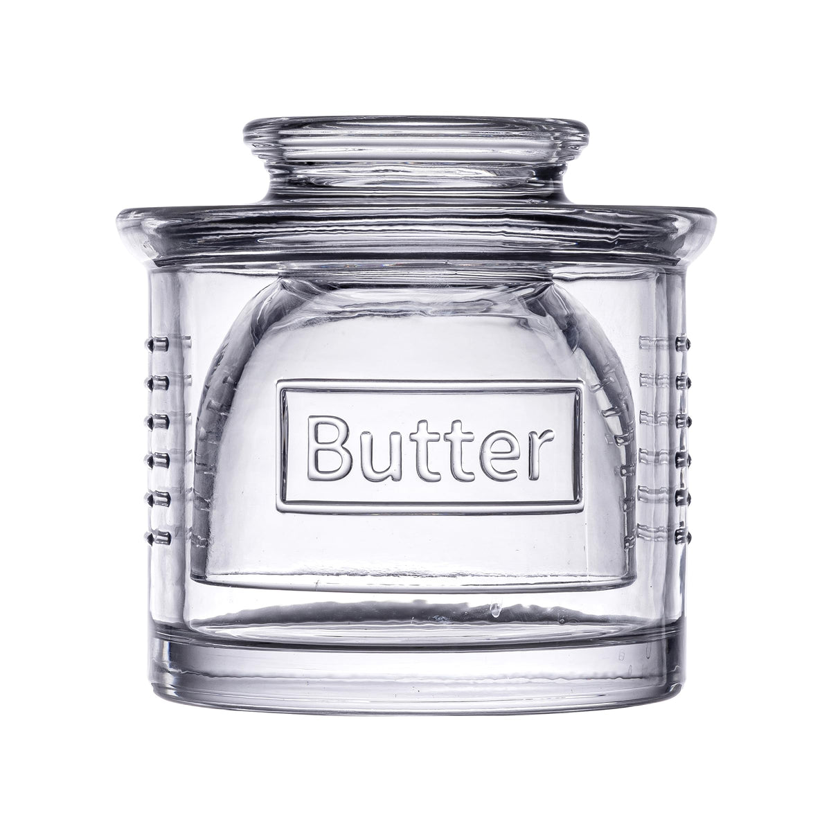 Tablecraft French Butter Keeper, 1-Cup Capacity, Clear Glass