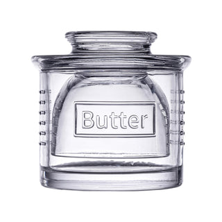 Tablecraft French Butter Keeper, 1-Cup Capacity, Clear Glass