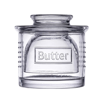 Tablecraft French Butter Keeper, 1-Cup Capacity, Clear Glass
