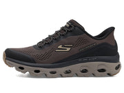 Men's Glide-Step Sole Hands Free Slip-in by Skechers – Mesh, Brown/Black, Model 237812W