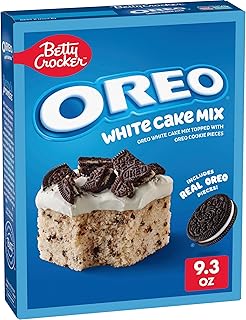 Betty Crocker Oreo White Cake Mix, With Oreo Cookie Pieces, 9.3 oz