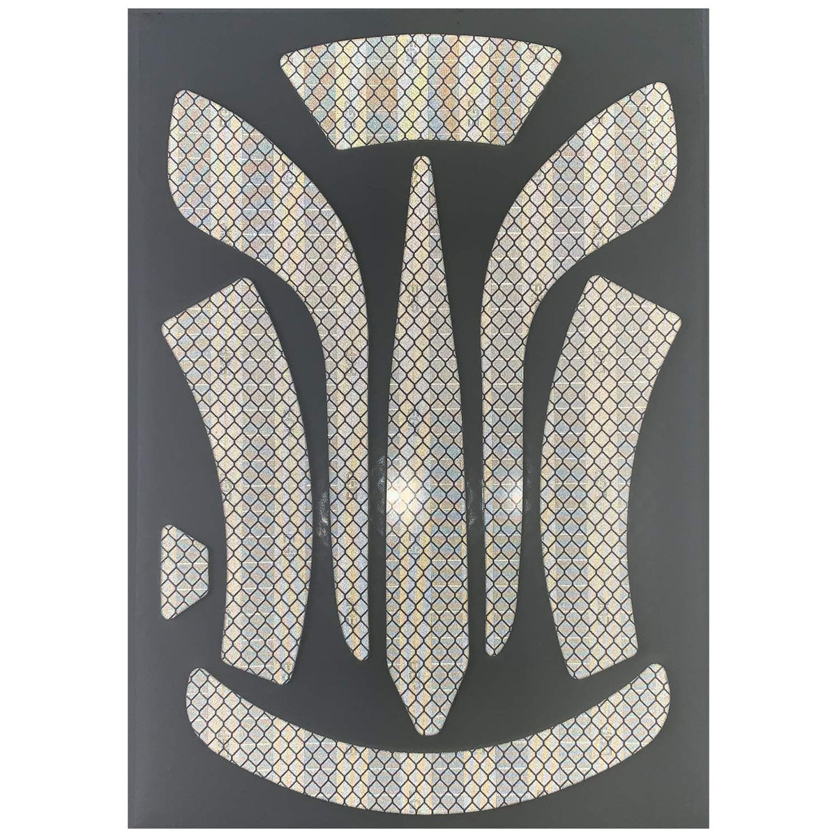 Safety DAX Reflective Decals - White Medium by LIFT – One Size, Microprismatic vinyl, White, Model HDRD-20WH