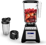 Blendtec Total Blender Classic (Black), WildSide+ Jar & GO Bottle | Powerful and Reliable Kitchen Blender; 10 Speeds with Pulse; Six Preprogrammed Cycles for One Touch Consistent Blends