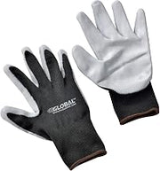 Global Industrial Foam Nitrile Coated Gloves, Gray/Black, Large, Lot of 12