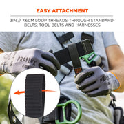 Squids 3171 Tool Belt Loop Attachment for Tool Tethering by Ergodyne – Polyester, Black, Pack of 2, Model 19171