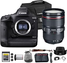Canon EOS-1D X Mark III DSLR Camera with EF 24-105mm Lens f/4L Bundle | For Photography & Video | 20.1MP Full-Frame Sensor | 4K Video | Includes 256GB Memory Card + Camera Bag (3829C002)
