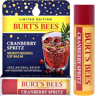 Burt's Bees Cramberry Spritz Moisturizing Lip Balm by Burts Bees for Unisex - 0.15 oz Lip Balm