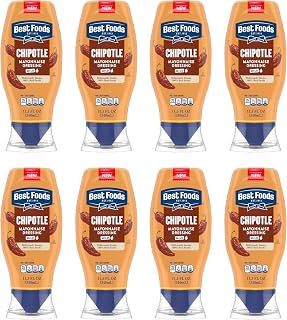 Best Foods Chipotle Mayonnaise 11.5 oz, Spicy Mayo, Tacos & Chicken 8PK