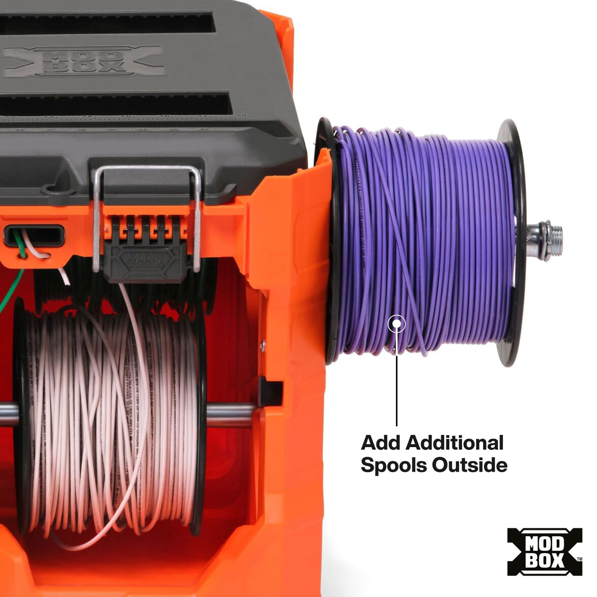 KLEIN TOOLS Wire Spool Dispenser / Orange / 120.0 pounds Tool Bags