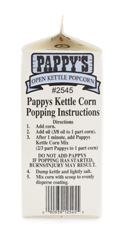 Pappy's Kettle Corn Popcorn Mix by Gold Medal – 1 Count (Pack of 6), Pack of 6