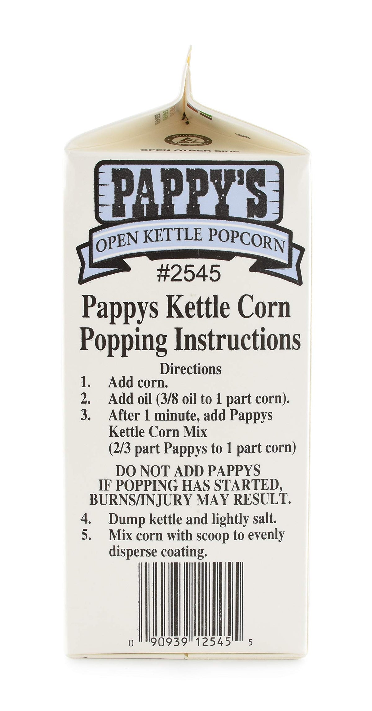 Pappy's Kettle Corn Popcorn Mix by Gold Medal – 1 Count (Pack of 6), Pack of 6
