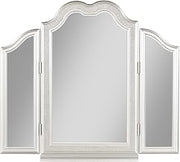 Coaster Home Furnishings Evangeline Modern Classic Tri Fold Vanity Table Mirror for Bedroom Silver Oak 223398