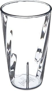 Carlisle FoodService Products Plastic Tumbler with Swirl Design for Home and Restaurant, Polycarbonate, 12 Ounces, Clear