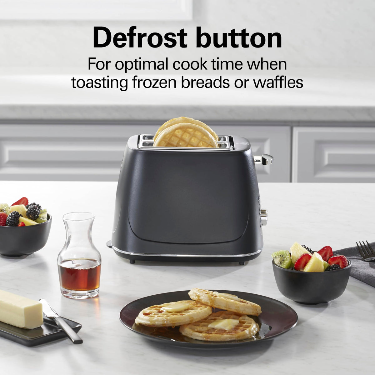2 Slice Toaster With Bagel by Hamilton Beach – 2 Slice, Plastic, Black, Model 22915