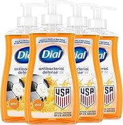 Dial Antibacterial Defense Liquid Hand Soap + Aloe, Gold Scent, 11 Fl Oz (Pack of 4), Dermatologist-Tested Hand Wash, Gentle Formula