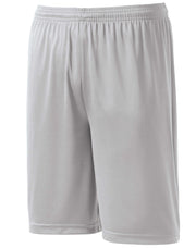 Unisex PosiCharge Competitor Short by SPORT-TEK – Medium, Polyester, Silver, Model 610163