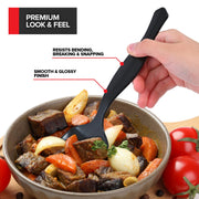 24 Count Disposable Black Plastic Serving Spoons for Catering by Stock Your Home – 24 Count, Plastic, Black, Pack of 24, Model 3867