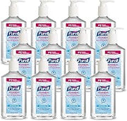 Purell Hand Sanitizer Refreshing Gel Pump Bottle, 12ct x 12 fl oz - 3659-12