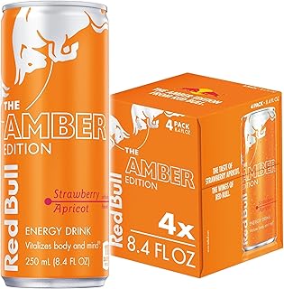 Red Bull Energy Drink, Strawberry Apricot, Amber Edition