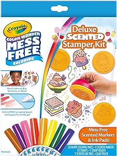 Crayola Color Wonder Mess Free Coloring Set, 50 Blank Coloring Pages, Scented Color Wonder Stamps and Markers, Refill Set