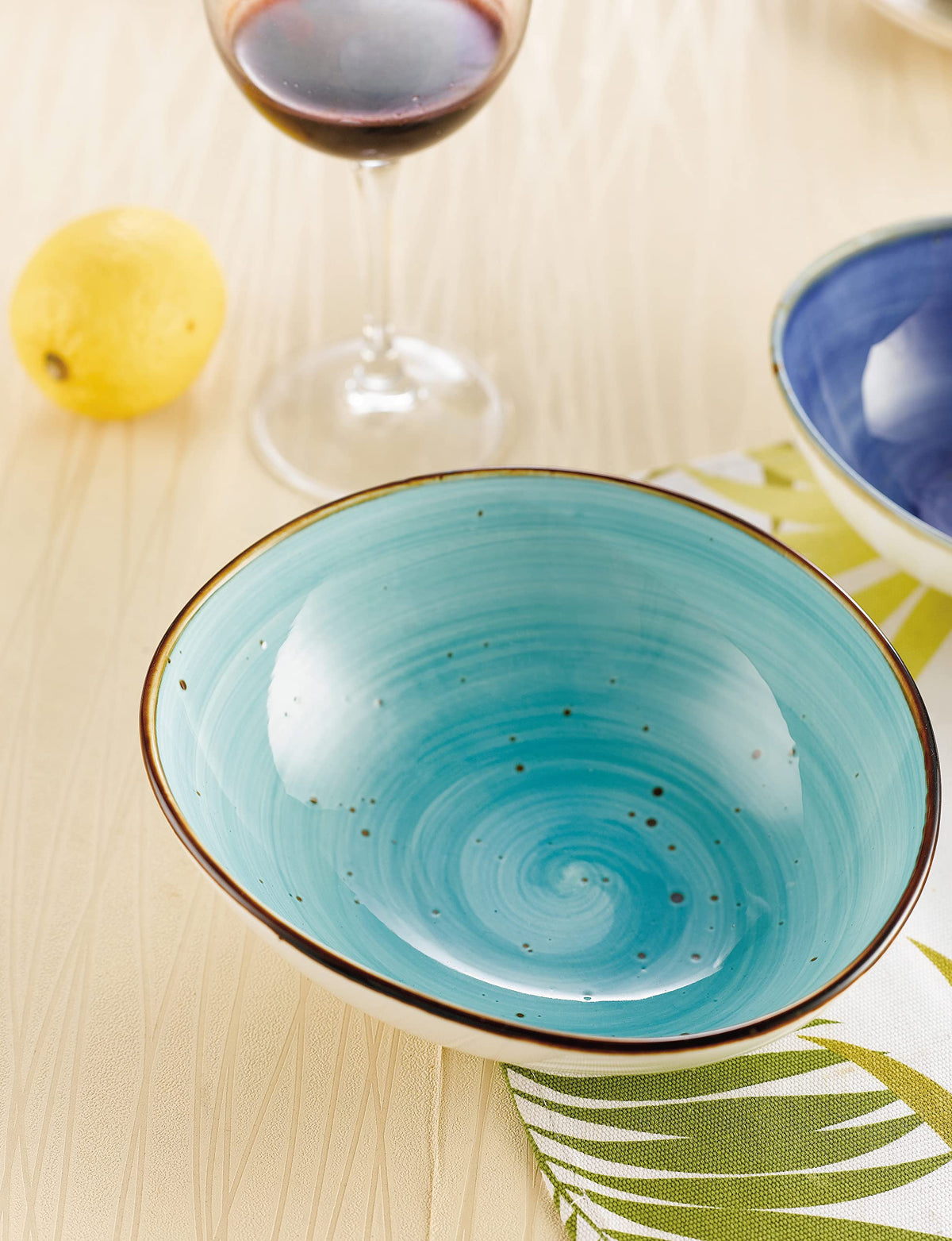 CAC China 10-3/8x9-5/8x1-1/2" / Sunflower / Modern Dinner Plates