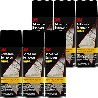 3M Adhesive Remover 12 oz (Pack of 6) – Low VOC, CARB Compliant, Fast-Acting Residue-Free Solvent Removes Adhesives, Stickers, Tape, Tar & Wax – Safe on Automotive Paint, Glass & Vinyl