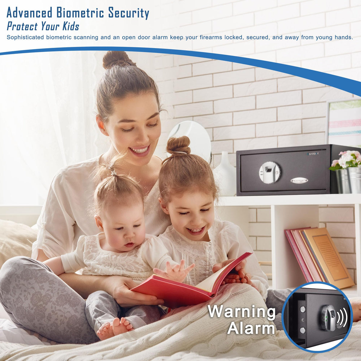 Biometric Fingerprint Security Home Safe Box 0.79 Cubic Ft by Barska – 0.29 Cu Ft, 0.8 cubic_feet, Alloy Steel, Black, Model AX11224