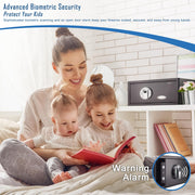 Barska Black / 0.29 Cu Ft / Front Opening Standard Cabinet Safes