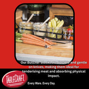 Cash & Carry Butcher Cutting Board by Tablecraft – 7.1"L x 12.1"W, Wood, Light Wood, Model CBW1218175