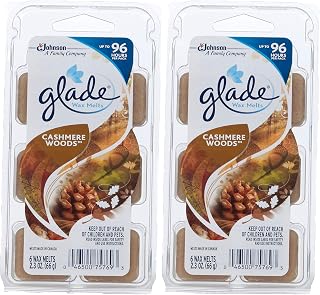 (2 Pack) Glade Limited Edition - Cashmere Woods - Wax Melts, 6 each