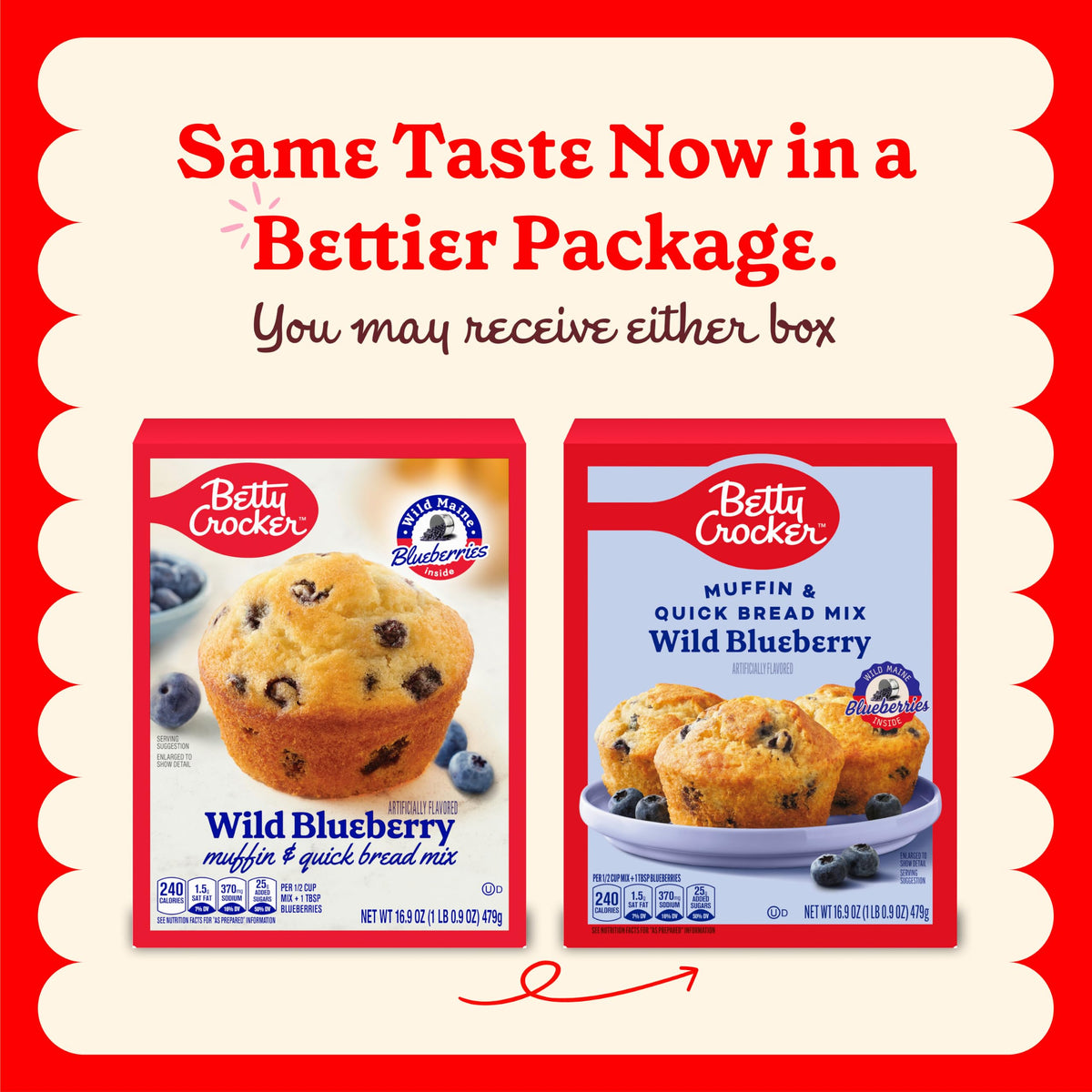 Wild Blueberry Muffin & Quick Bread Mix by Betty Crocker – 16.9 Ounce (Pack of 1), Model BC-WBBMM-1
