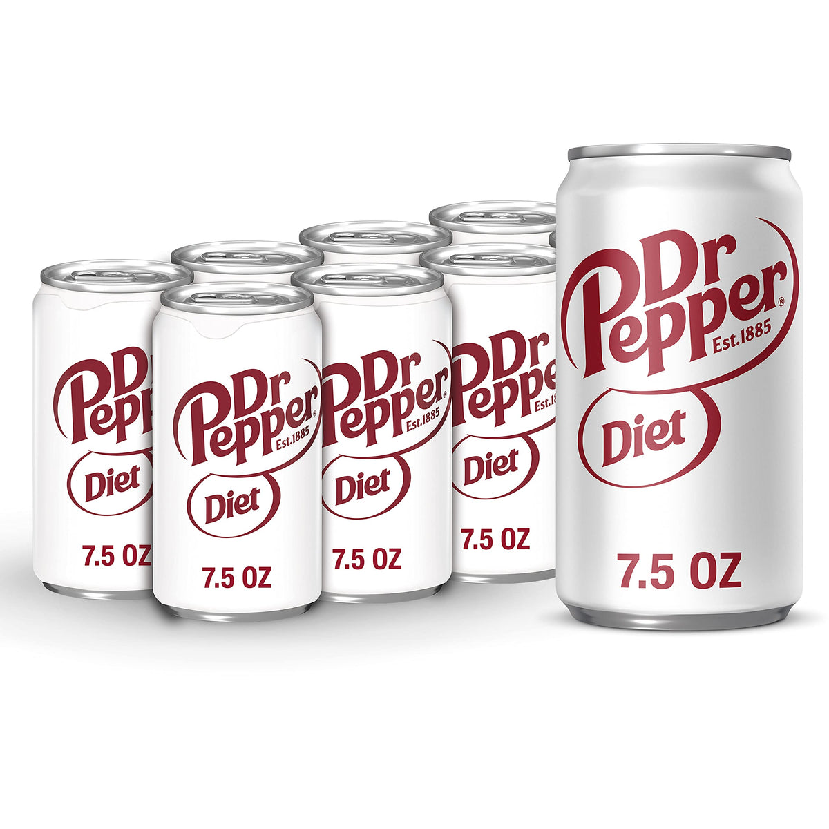 Diet Soda by Dr Pepper – 7.5 fl oz cans, 8 pack, Pack of 8, Model 10090210